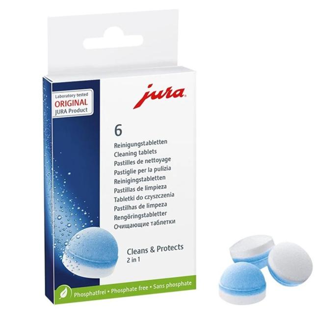 [XX069466] Jura Reinigungs- und Schutztabletten, 6er-Packung