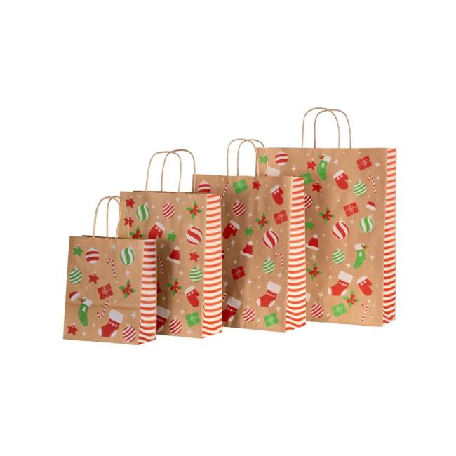 [XX120025] Weihnachtspapiertüte 320x120x410, Weihnachtsfreude