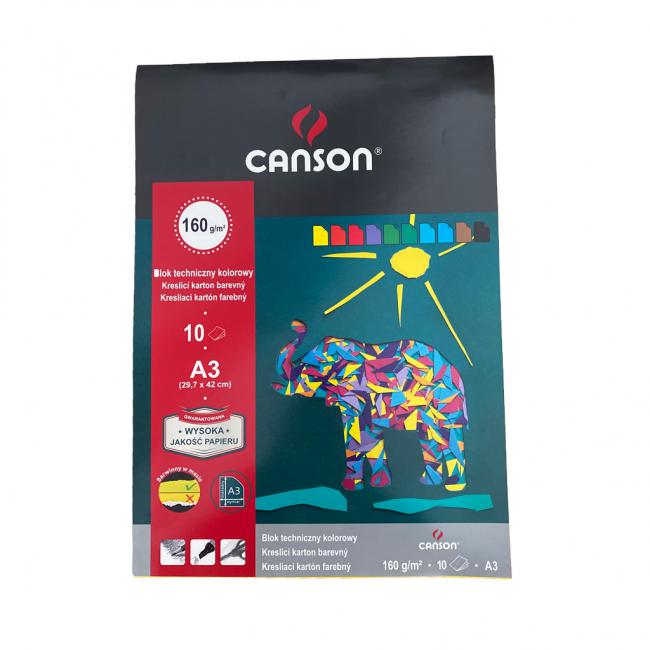 Zeichnungen - A3-Block, Mischung aus 10 Farben, 160 g, 'Sport'