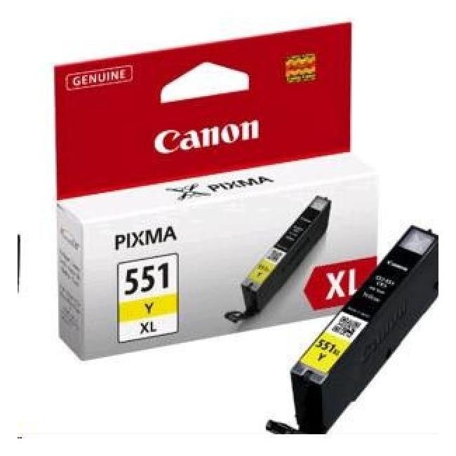 Canon CLI-551 Y Tintenpatrone für MG 5450/6350/iP7250 gelb XL (500 Seiten)