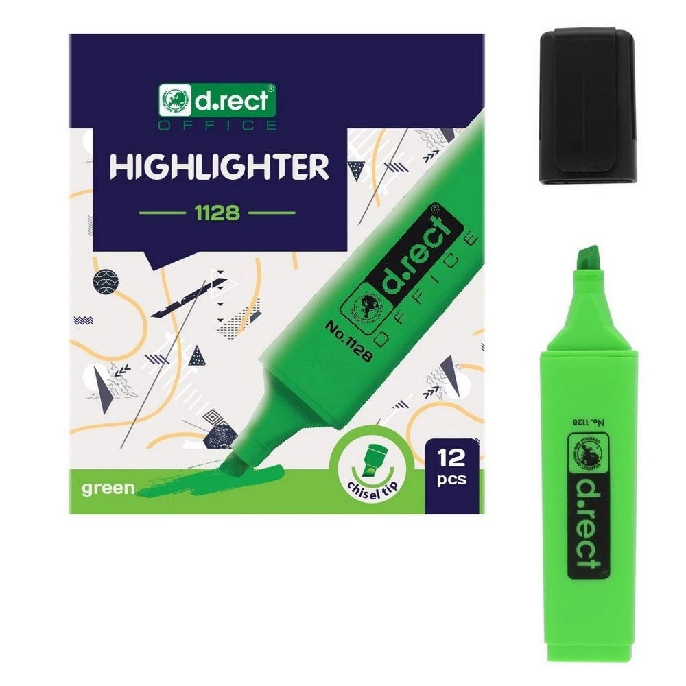 [LV121005] Textmarker D.Rect 1128 grün