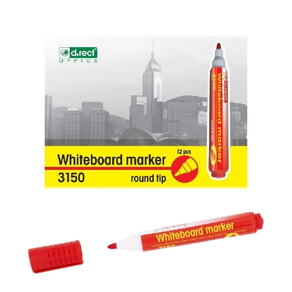 D.Rect 3150 Whiteboard-Marker rot