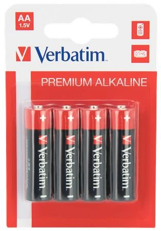 Batterie, AA, AA, 4 Stück, VERBATIM "Premium"