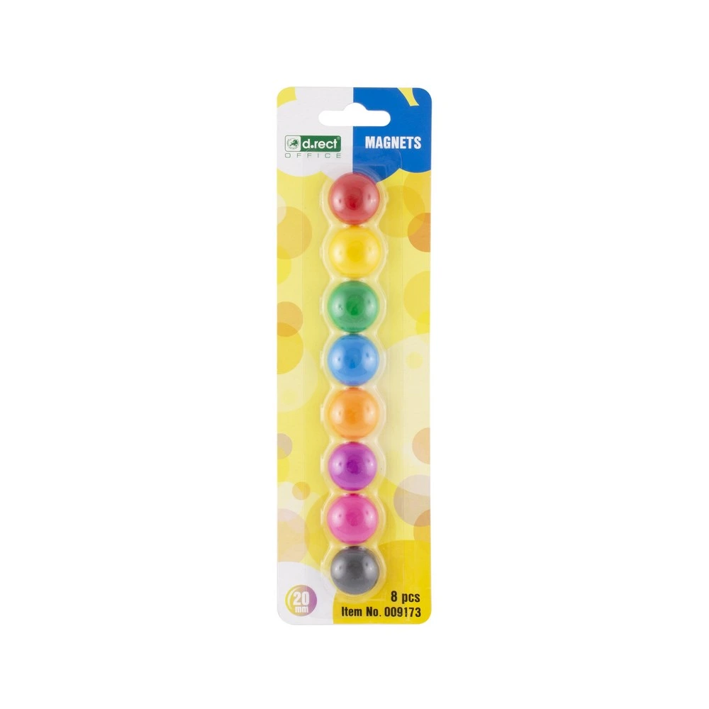 [LE009173] Magnet D.rect, 20 mm Mix, 8 Stück