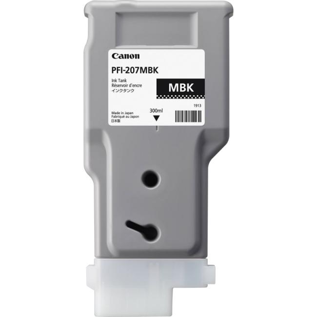 Canon PFI-207MBK Tintenpatrone für iPF680/685/780/785, matt schwarz (300 ml)