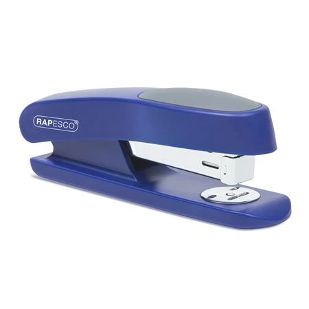 [IRRR7260L3] Hefter, 24/6, 26/6, 20 Blatt, RAPESCO „Sting Ray Half-Strip“, blau