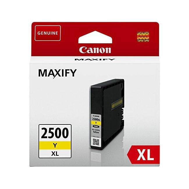 Canon PGI-2500Y Tintenpatrone für MAXIFY iB4050/MB5050/MB5350 gelb XL (1.520 Seiten)