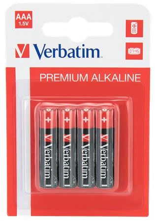 Batterie, AAA, AA, 4 Stück, VERBATIM "Premium" (Vertrag)