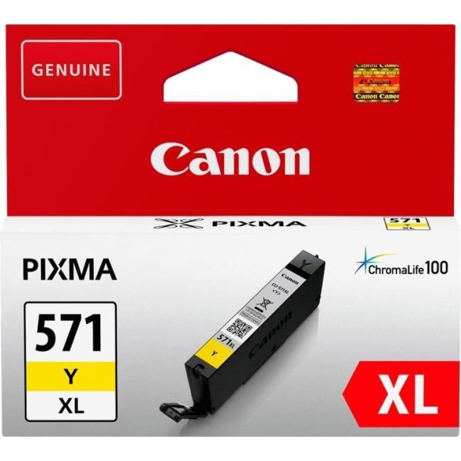 Canon CLI-571Y Tintenpatrone für MG 5750/5751/6850/6851/7750/7751 gelb (7 ml)
