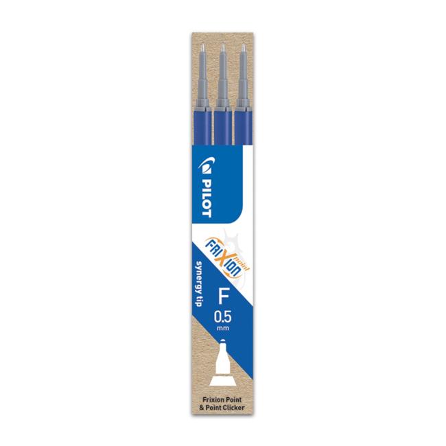 PILOT Frixion Point Radiererwalzen-Nachfüllpackung 0,5 mm blau 3 Stück (Vertragsware)