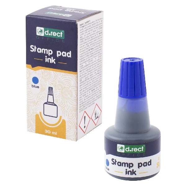 Stempeltinte D.rect blau 30ml (Vertragsware)
