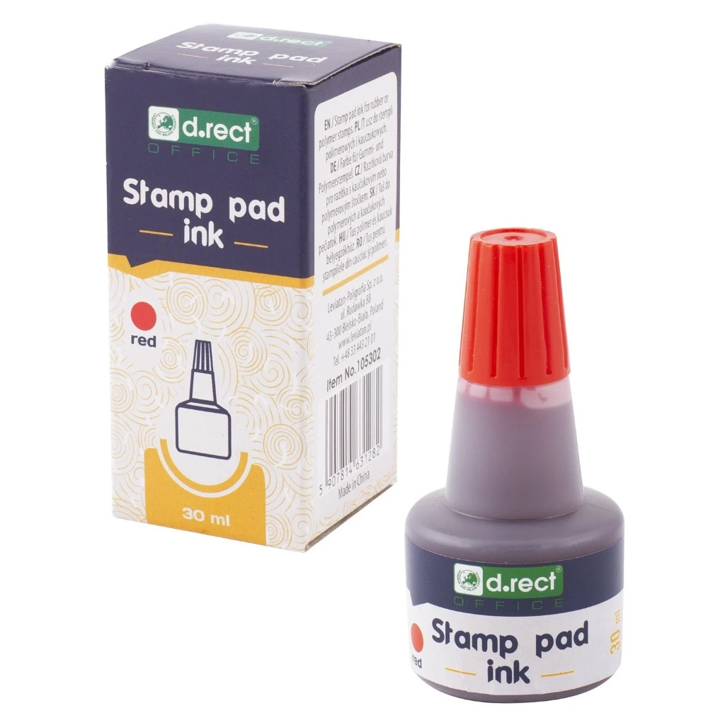 Stempeltinte D.rect rot 30ml (Vertragsware)