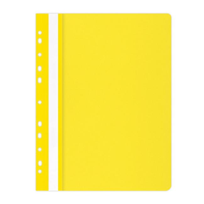 PP-Schnellbinder mit Euro-Perforation, mattgelb (Contractual)