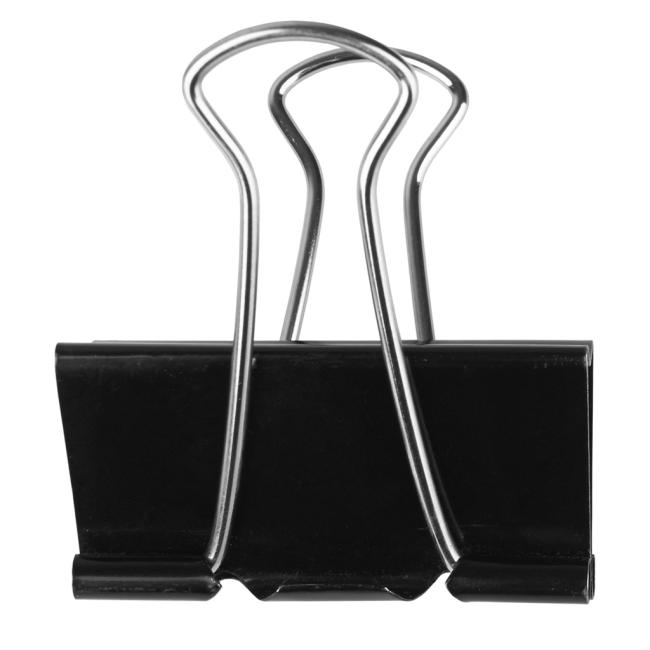 [QC001282-C] Q-CONNECT Dokumentenklammern 19 mm schwarz 10 Stück (Vertragsware)