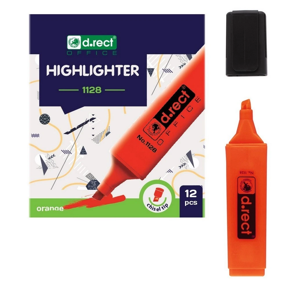 Textmarker D.Rect 1128 orange (Vertragsware)