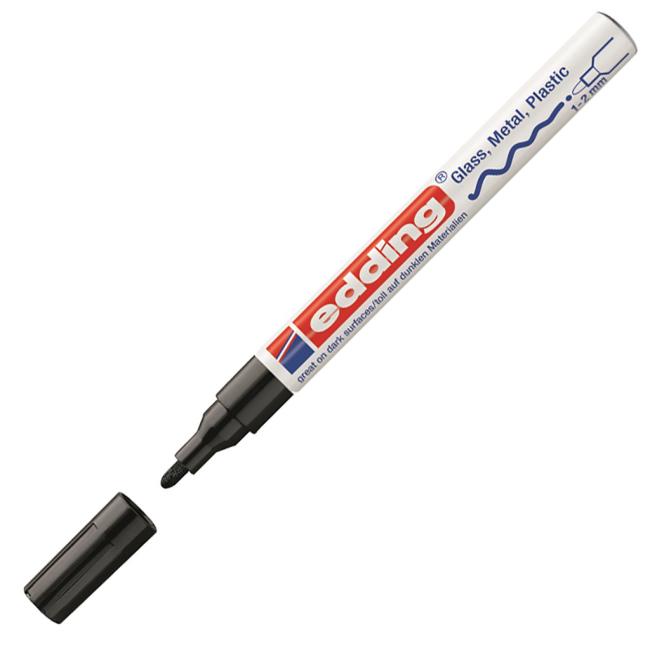 Edding 751 Lackmarker schwarz (Vertragsware)