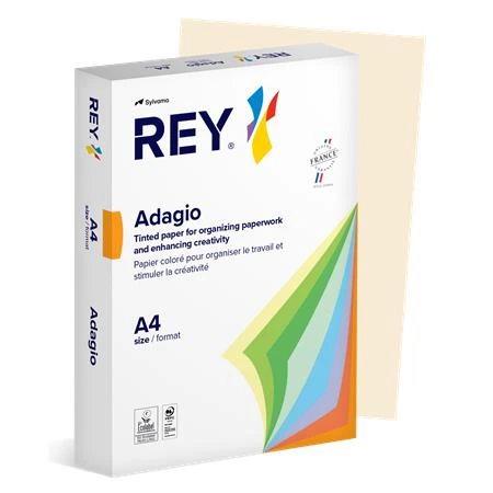 [LIPAD48PE] Kopierpapier, farbig, A4, 80 g, REY „Adagio“, Pastell, Elfenbein