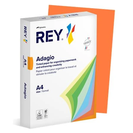 [LIPAD48IN] Kopierpapier, farbig, A4, 80 g, REY „Adagio“, intensives Orange