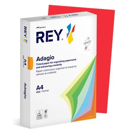 [LIPAD48IP] Kopierpapier, farbig, A4, 80 g, REY „Adagio“, intensives Rot