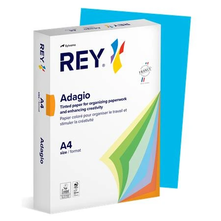 [LIPAD48IK] Kopierpapier, farbig, A4, 80 g, REY „Adagio“, intensives Blau