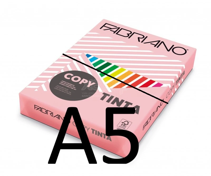 Papier xerografický COPY TINTA pastelový ružový Rosa A5/80g/500ks (Contracted)