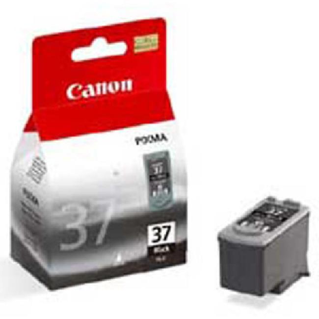 Canon PG-37 Tintenpatrone für PIXMA iP1800/2500/MP210/220 Schwarz (350 Seiten)