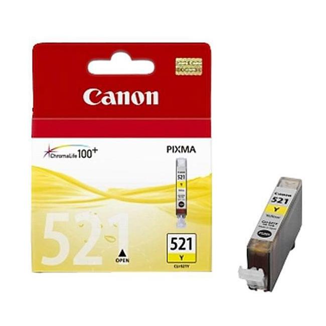 Canon CLI-521 Tintenpatrone für MP 540/620/630/980/iP 3600/4600 gelb (460 Seiten)