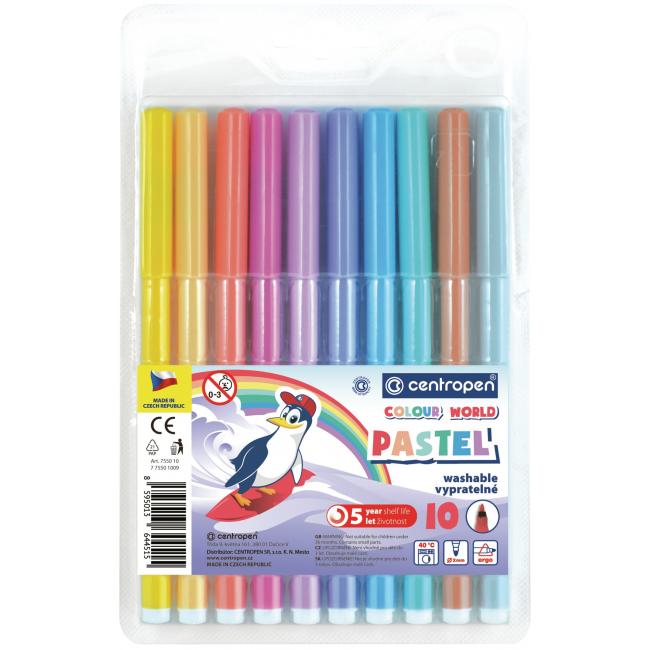 [CE075510] Centropen Pastellmarker-Set 7550/10S