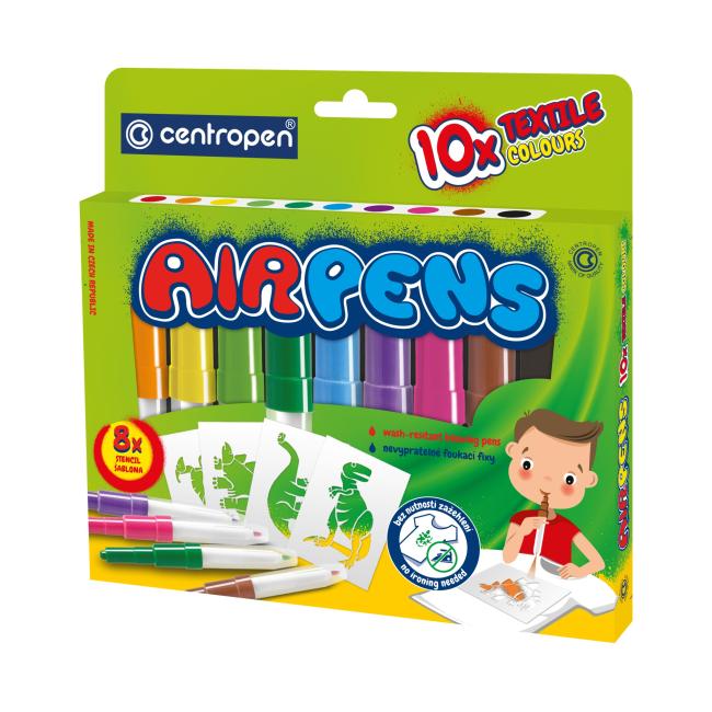 [CE153910] Geblasene Textilmarker Centropen 10f