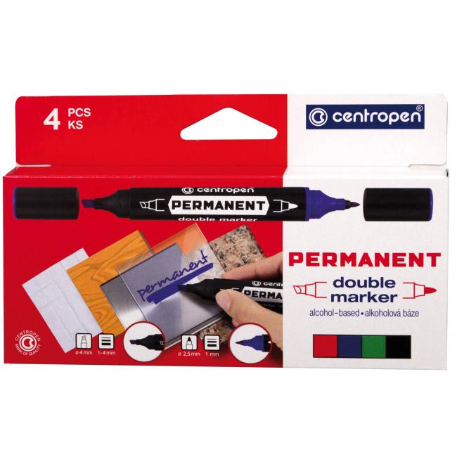Centropen 1666 Doppel-4F-Permanentmarker-Set