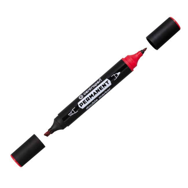 Permanentmarker Centropen 1666 Doppelrot