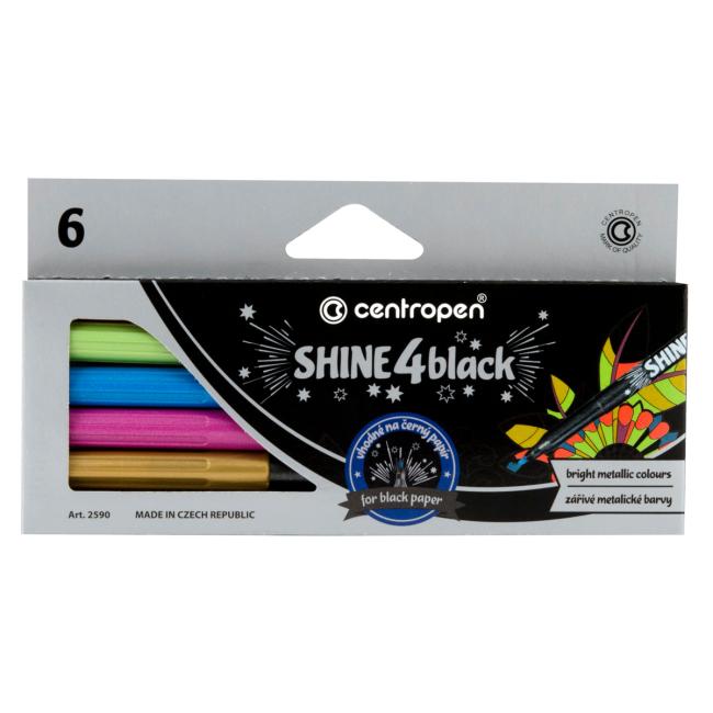 [CE259001] Centropen 2590/6 Metallic-Marker-Set