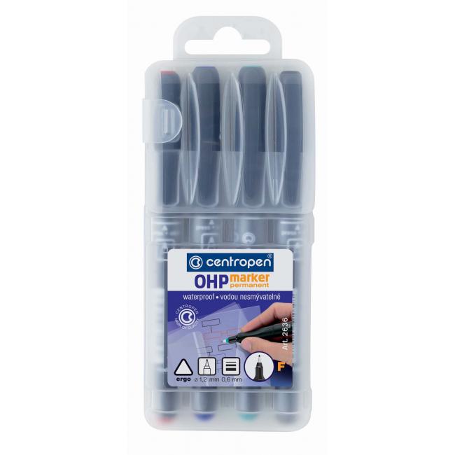 Centropen 2636 F/4S OHP Marker-Set