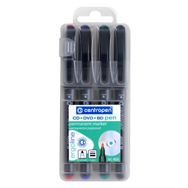[CE460604] CD/DVD/BD-Marker-Set Centropen 4606/4S