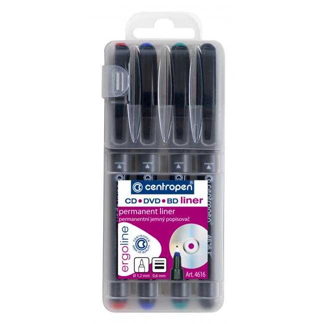 [CE461604] CD/DVD/BD-Marker-Set Centropen 4616/4