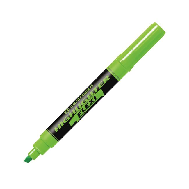 [CE854259] Centropen 8542 Flexi Textmarker grün