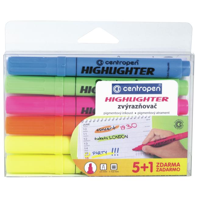 [CE855206] Centropen 8552/6S Textmarker-Set