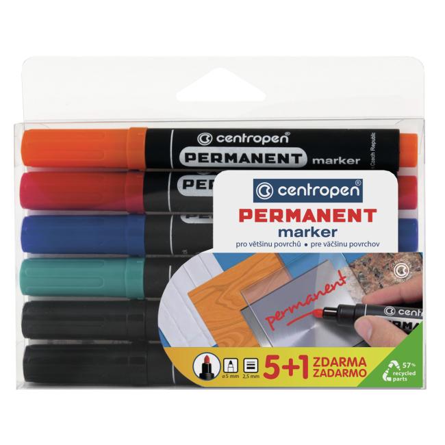 [CE856601] Centropen 8566/5+1 Permanentmarker-Set