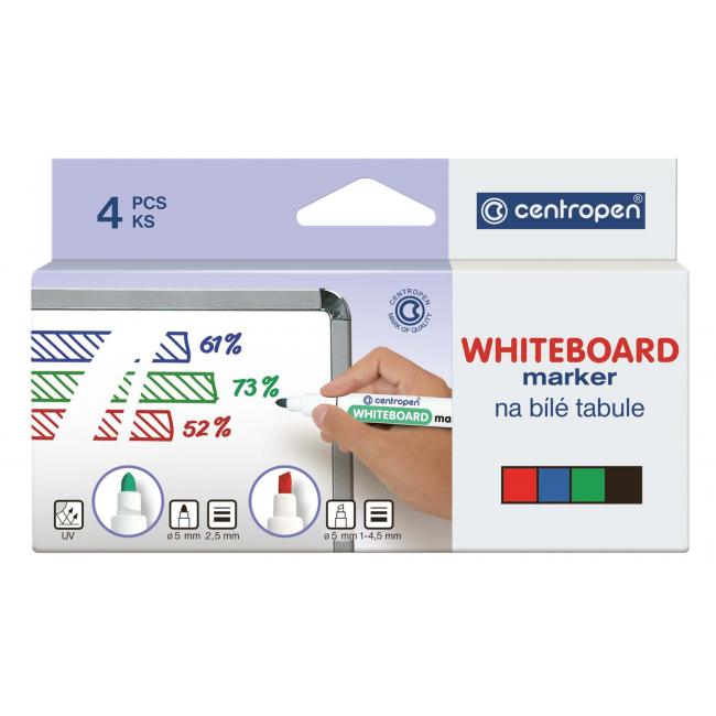 Centropen 8569/4S Whiteboard-Marker-Set