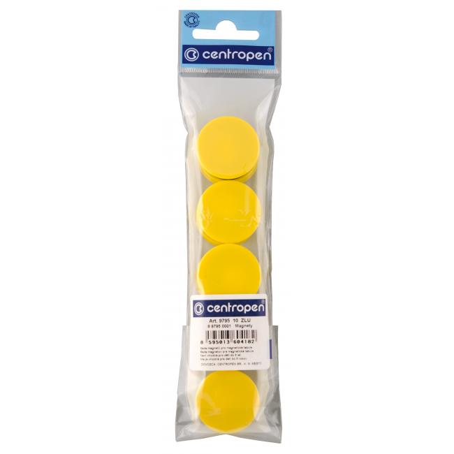 [CE950001] Magnete 30 mm gelb, 10 Stück