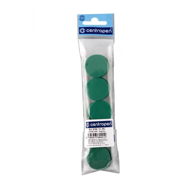 [CE950009] Magnete 30 mm grün, 10 Stück