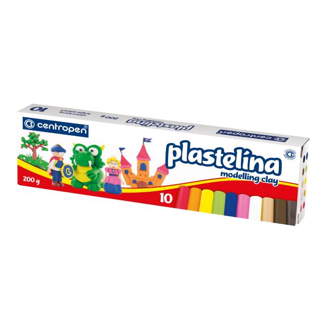 Plastilin CENTROPEN 10 Farben 200g