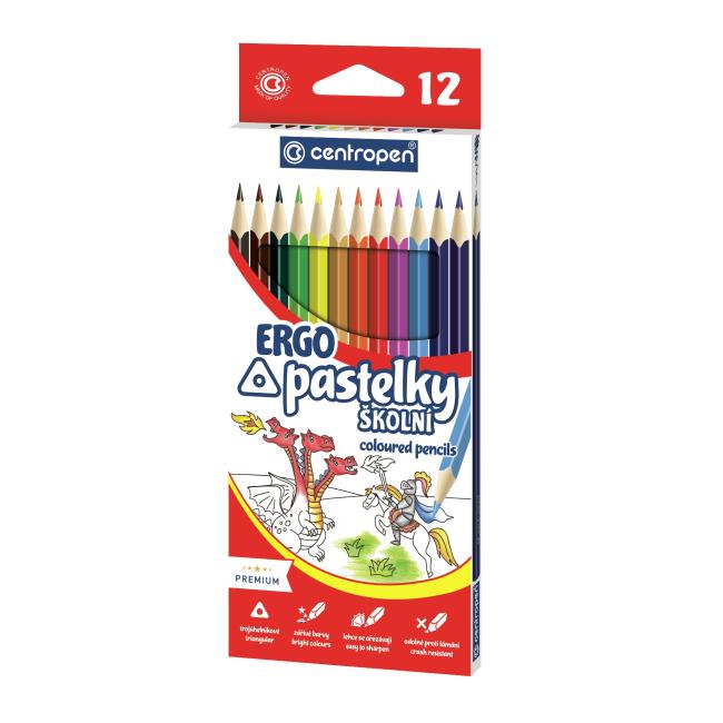 Dreieckige Buntstifte CENTROPEN 9521/12f