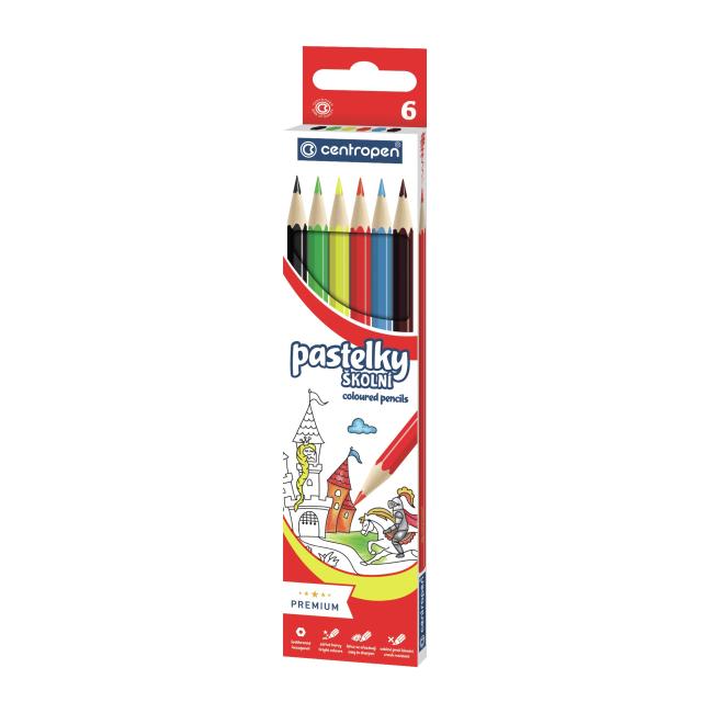 [CE995261] Sechseckige Buntstifte CENTROPEN 9520/6f