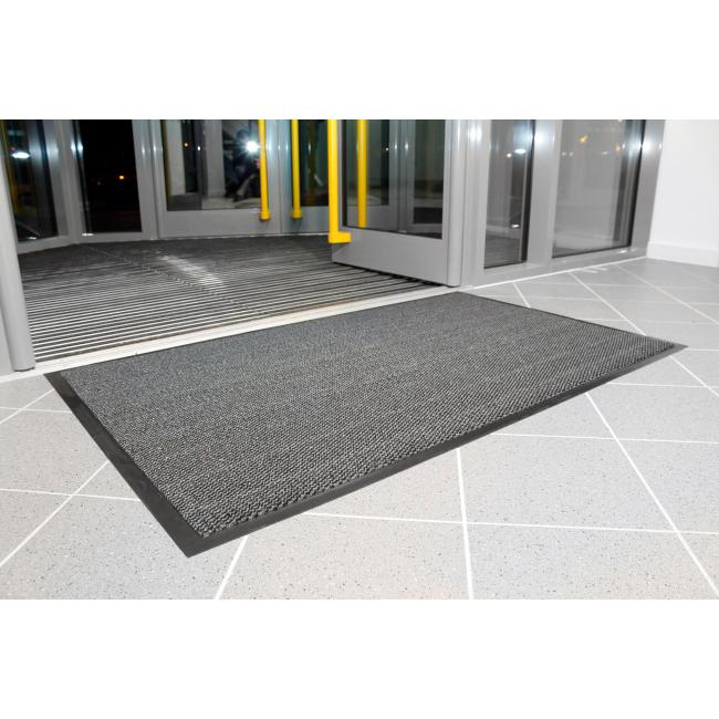 Vyna-Plush Matte 60x90cm schwarz/stahl