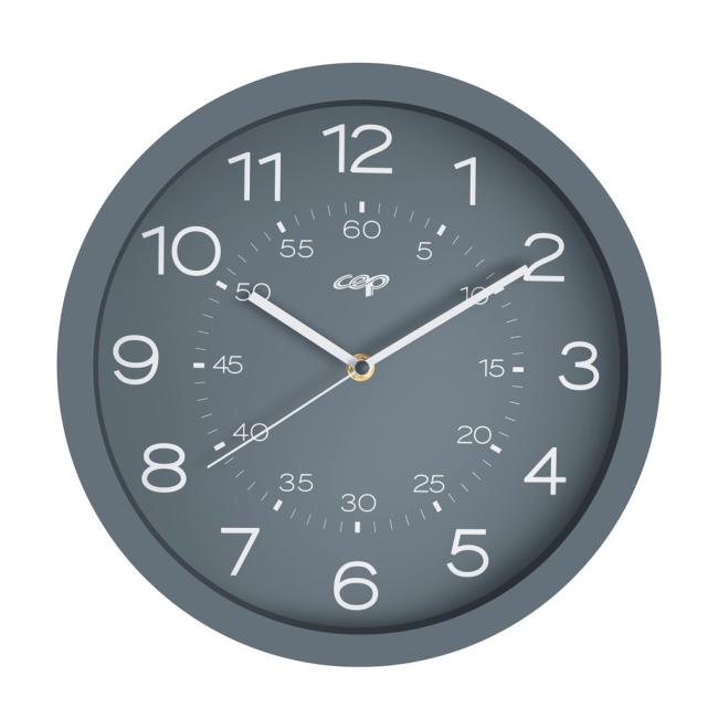 [CP200201] Wanduhr CEP Riviera 30 cm grau