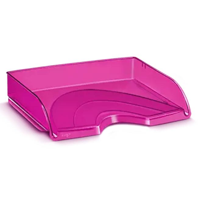 Cep Happy horizontales Tablett, transparent rosa