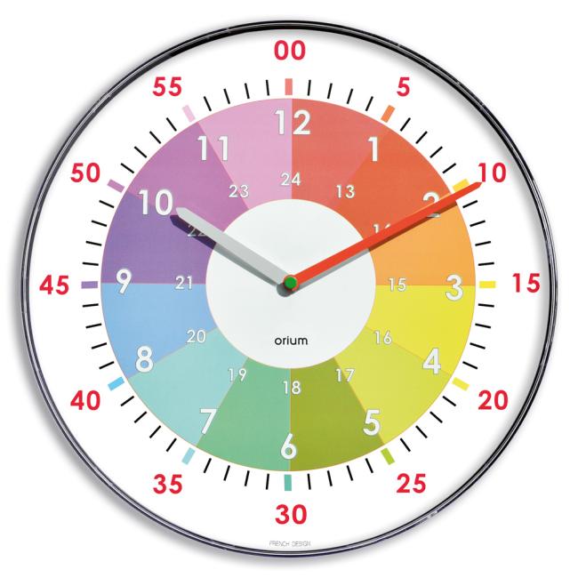 Wanduhr CEP 30cm Lernfarbe