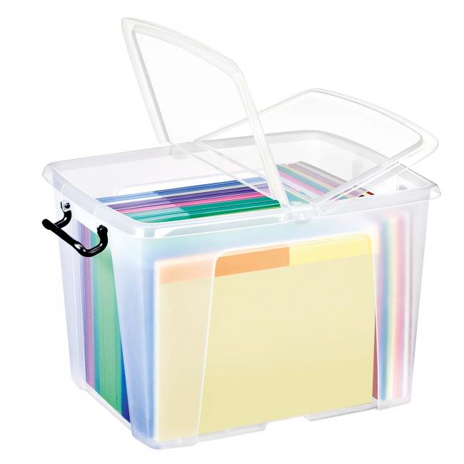 Kunststoffbox mit Deckel, 40 l