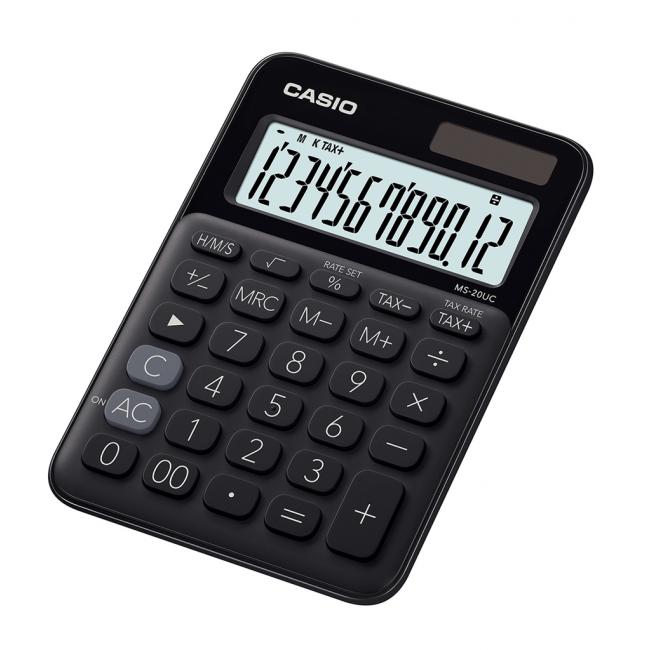 Casio MS-20UC Taschenrechner, schwarz